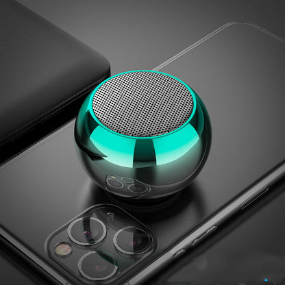 M3 Colorful Wireless Speakers 3D Mini Electroplating Round Steel Cannon Blue tooth Speaker Radio Support