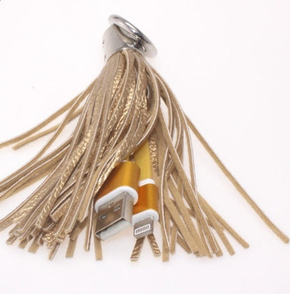 Tassel Keychain Data Cable