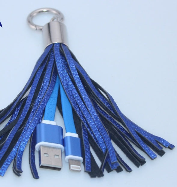 Tassel Keychain Data Cable